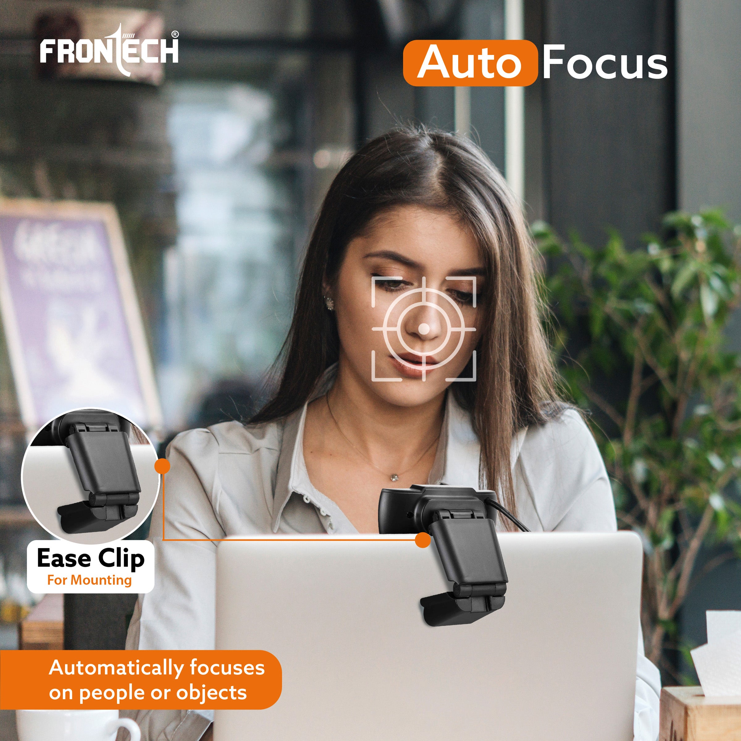 Frontech HD 720p, Driverless DSP Chip, 4X Digital Zoom - Crystal Clear Video Calls CMOS Sensor (2255) Frontech HD 720p, Driverless DSP Chip, 4X Digital Zoom - Crystal Clear Video Calls CMOS Sensor (2255)